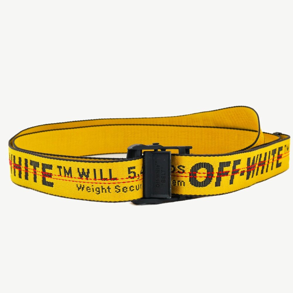 Off-White Yellow Classic Industrial Belt